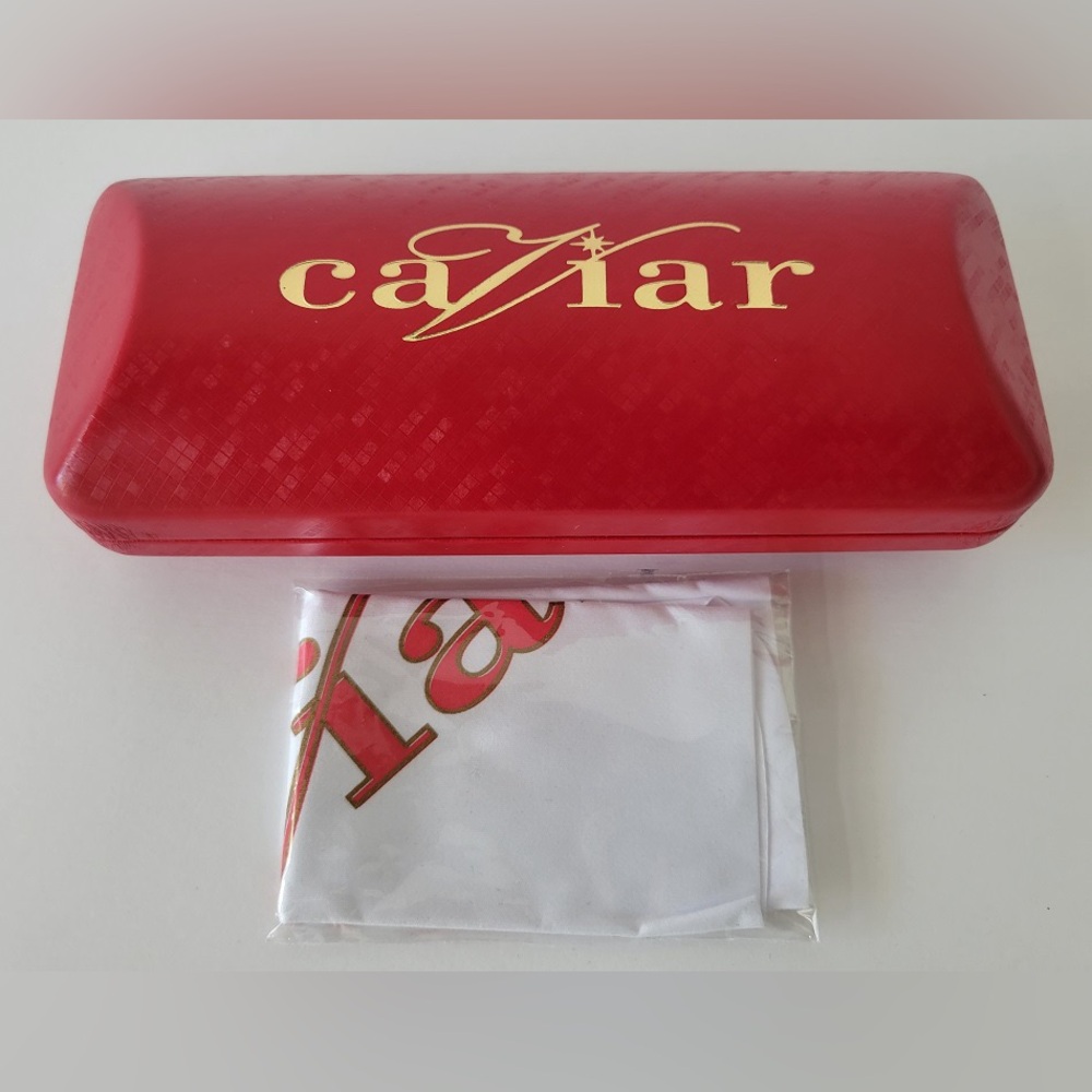 Caviar 2369 Eyeglasses Black Gold C24 New - Picture 4 of 4
